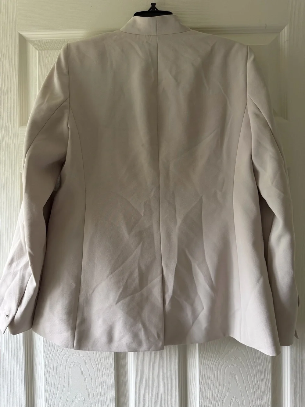 Ann Taylor Light Beige Single-Button Blazer